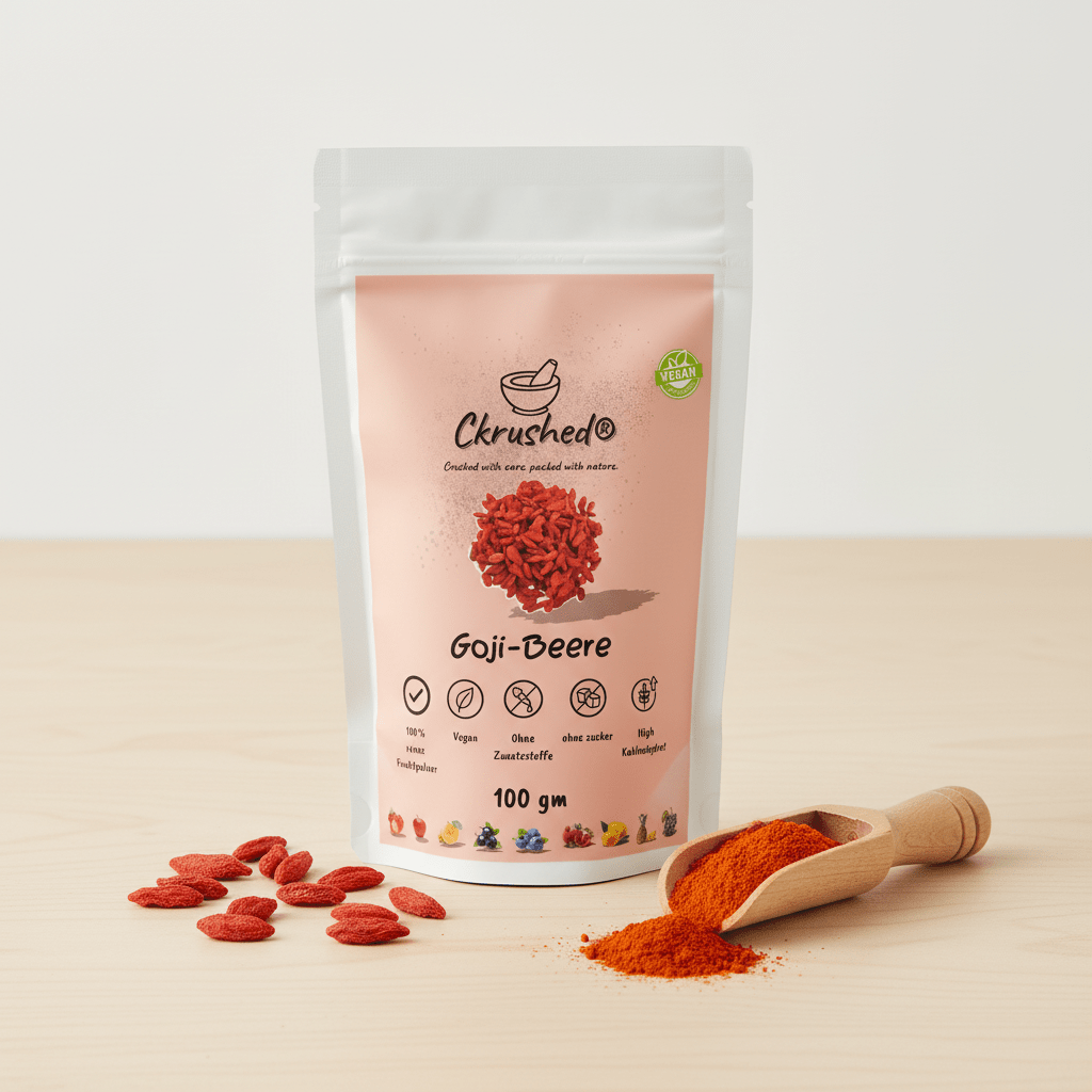 Goji Beeren Pulver Detail – konzentrierte Polysaccharide für Immunsystem und Vitalität