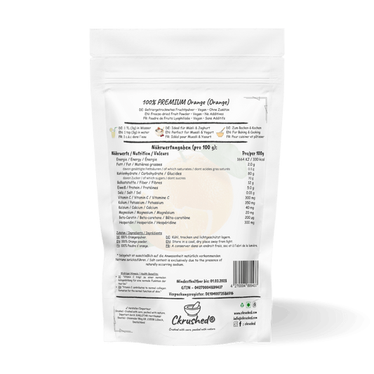 Ckrushed Orangen Fruchtpulver kaufen | Pulver | Ckrushed