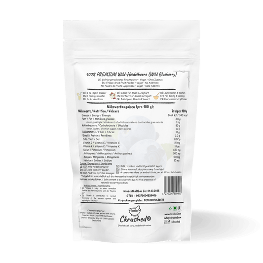 Ckrushed Wild-Heidelbeerpulver (Blaubeere) kaufen | Pulver | Ckrushed