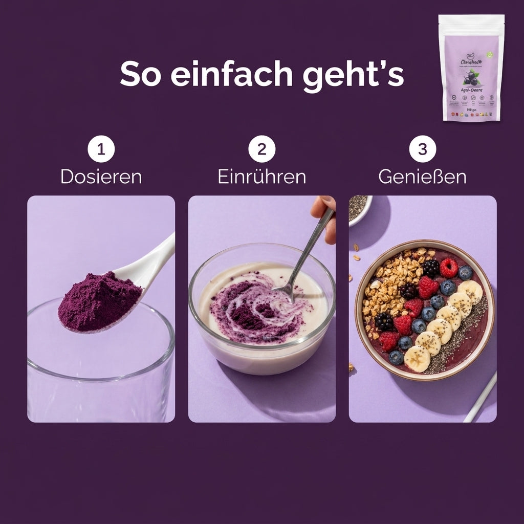 Ckrushed Premium Acai Pulver – Gefriergetrocknet kaufen | Pulver | Ckrushed