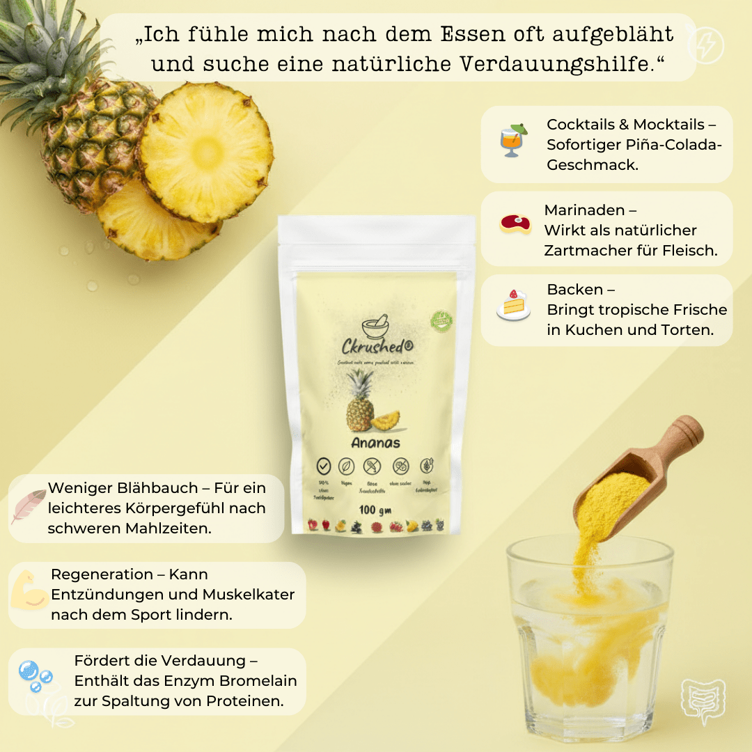Ckrushed Ananas Pulver – Gefriergetrocknet kaufen | Pulver | Ckrushed