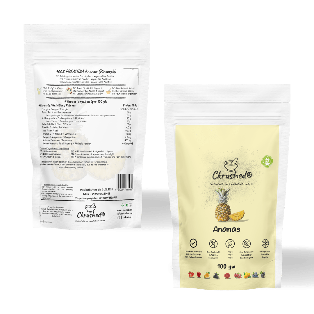 Ckrushed Ananas Pulver – Gefriergetrocknet kaufen | Pulver | Ckrushed