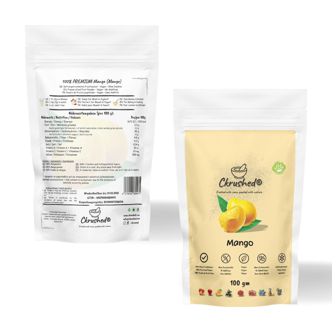 Ckrushed Mango Fruchtpulver – Gefriergetrocknet kaufen | Pulver | Ckrushed