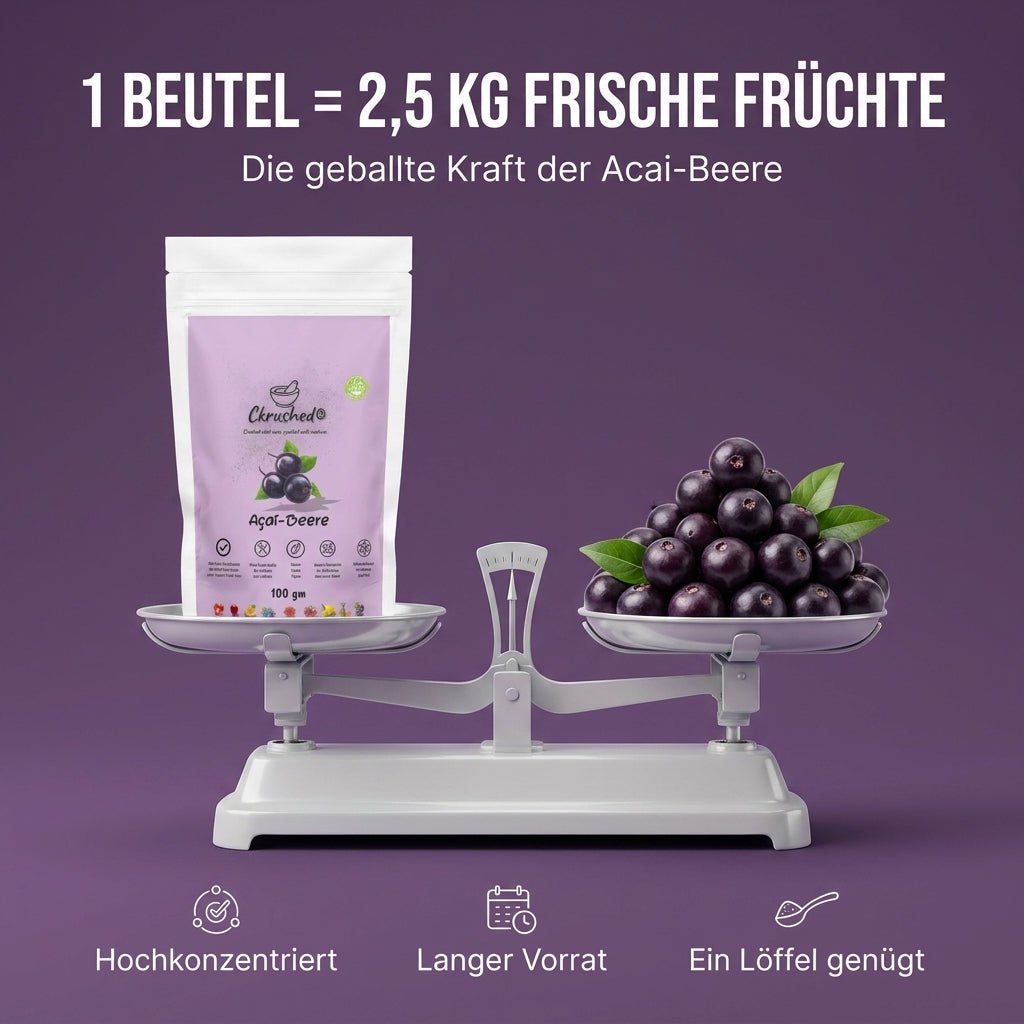Ckrushed Premium Acai Pulver – Gefriergetrocknet kaufen | Pulver | Ckrushed
