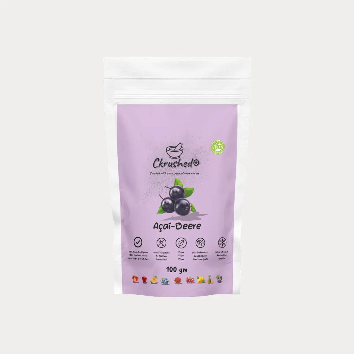 Ckrushed Premium Acai Pulver – Gefriergetrocknet kaufen | Pulver | Ckrushed