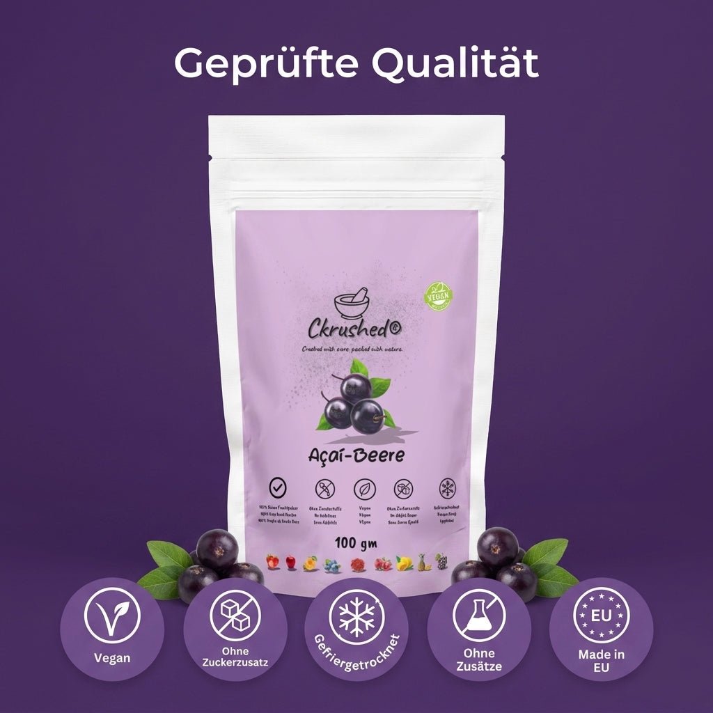 Ckrushed Premium Acai Pulver – Gefriergetrocknet kaufen | Pulver | Ckrushed