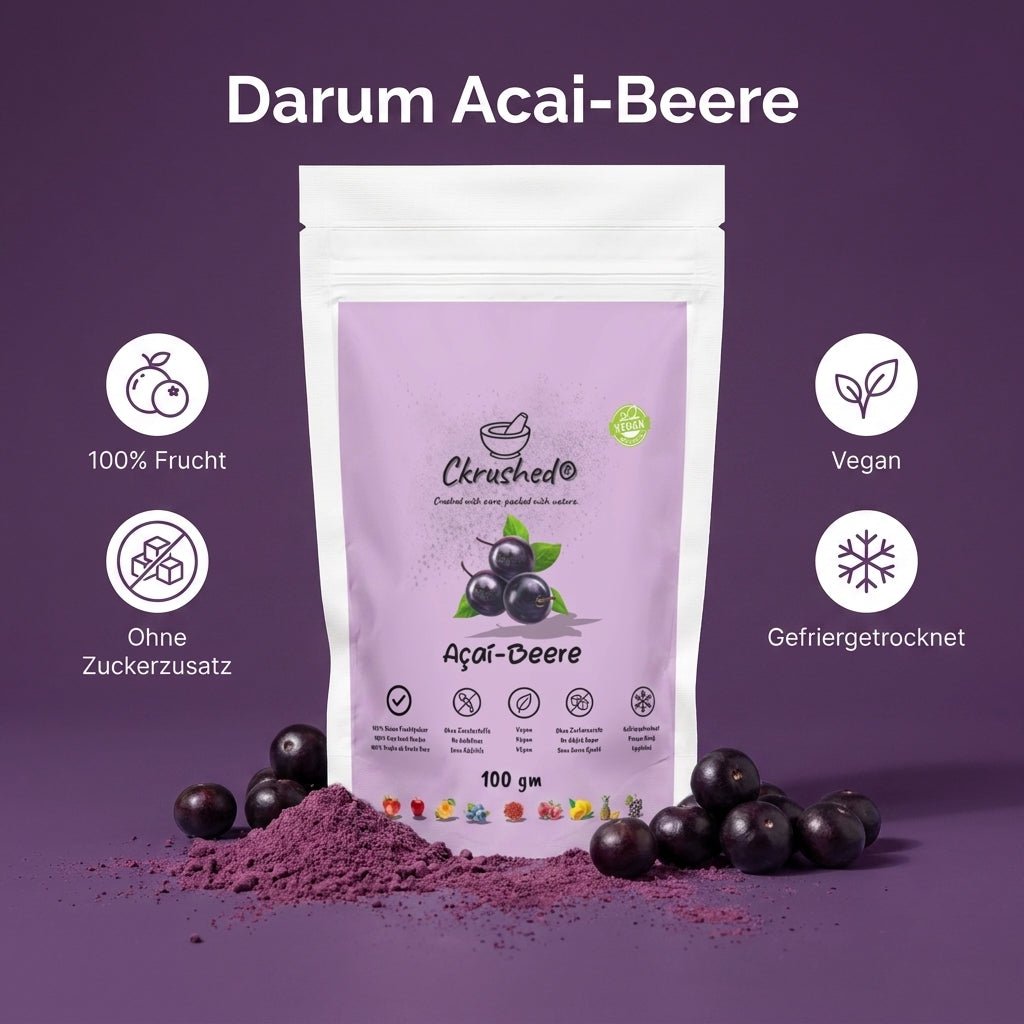 Ckrushed Premium Acai Pulver – Gefriergetrocknet kaufen | Pulver | Ckrushed