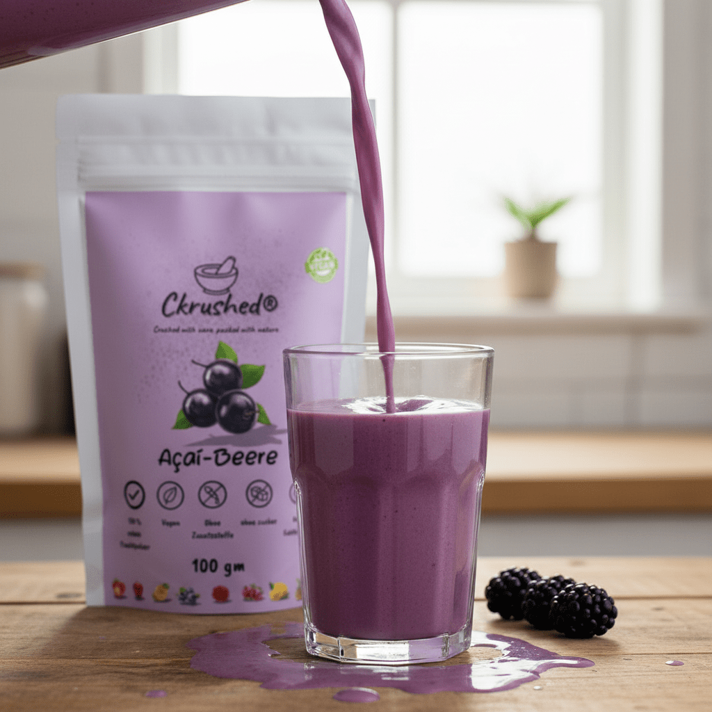 Gefriergetrocknetes Acai Pulver Nährwerte – Anthocyane und Polyphenole für Skin Glow