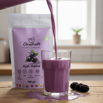 Gefriergetrocknetes Acai Pulver Nährwerte – Anthocyane und Polyphenole für Skin Glow