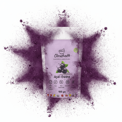 Premium Acai Pulver Detail – authentisches erdiges Aroma aus dem Amazonas, 100% rein