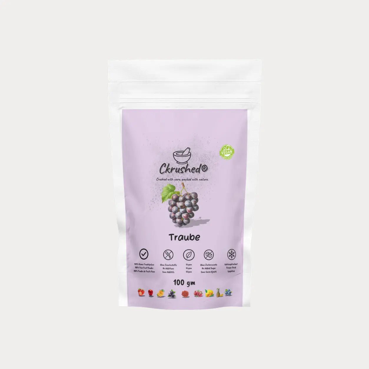 Ckrushed Rotes Traubenpulver – Gefriergetrocknet kaufen | Pulver | Ckrushed