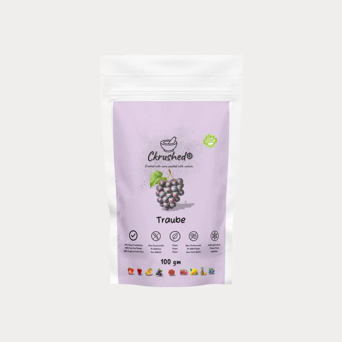Ckrushed Rotes Traubenpulver – Gefriergetrocknet kaufen | Pulver | Ckrushed