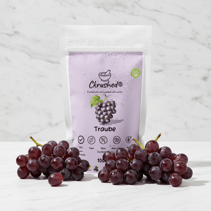 Rotes Traubenpulver Detail – konzentrierte Polyphenole und Kollagen-Booster aus ganzen Trauben