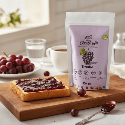 Ckrushed rotes Traubenpulver gefriergetrocknet – natürliches Resveratrol und OPC im tiefroten Pulver