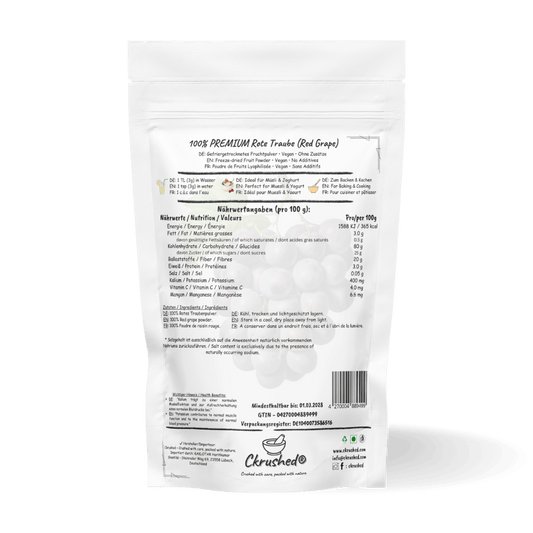 Ckrushed Rotes Traubenpulver kaufen | Pulver | Ckrushed